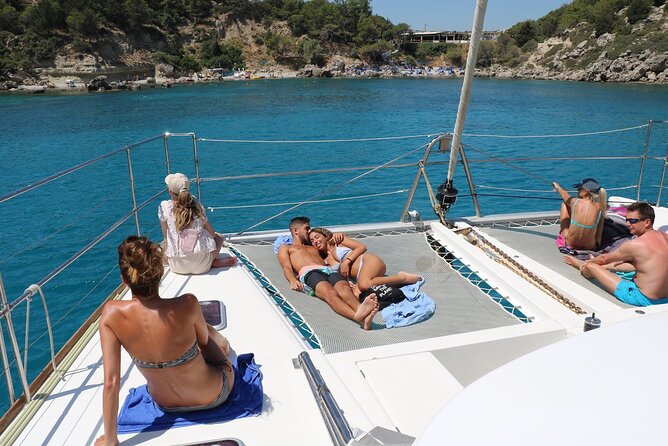 Catamaran Cruises Rhodes - 6 Hours Day Cruise ALL INCLUSIVE - Afandou Beach: swimming and lunch in the middle