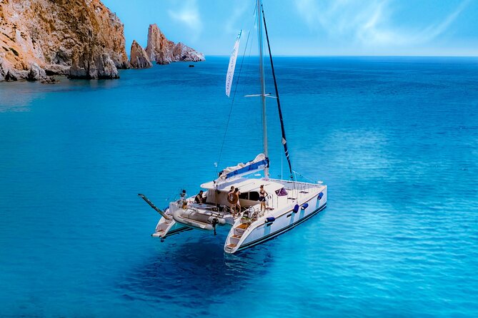 Catamaran Full-Day of Milos and Poliegos With Lunch & BBQ - Kleftiko, Milos’s famous pirate coast