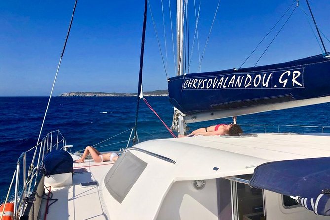 Catamaran Half Day Morning Cruise: Kleftiko - Leaving Adamas through Milos Bay