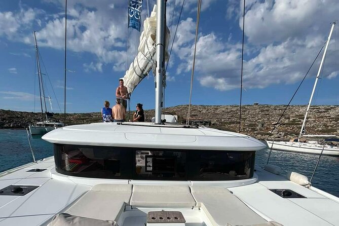 Catamaran Sailing to Dia with Lunch in Heraklion, Crete(EST 2024) - From Cafe Marina to Open Water