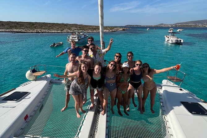 Catamaran Semi Cruise Paros Antiparos includes Food and Drinks - The sailing back toward sunset