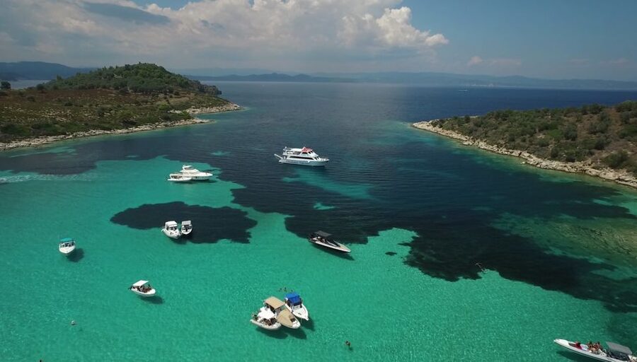 Chalkidiki: Blue Lagoon & Ammouliani Island Cruise & Lunch - Diaporos and the Blue Lagoon swimming stop