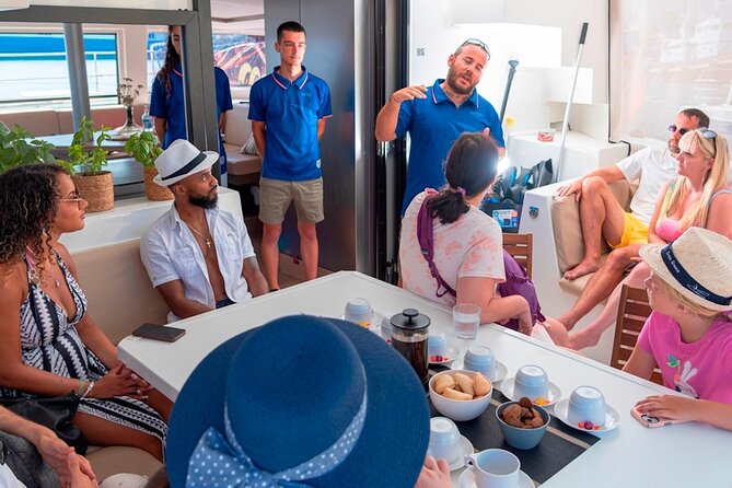 Chania: Afternoon Catamaran trip - Dinner, Drinks & Sunset - One Hour of Sailing Along Crete’s Coast