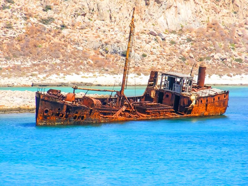 Chania Areas/Kalyves:Gramvousa Island & Balos,Boat Tkt Extra - The Kissamos ferry and the long coastal crossing