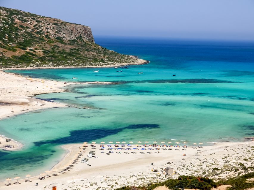 Chania Areas/Kalyves:Gramvousa Island & Balos,Boat Tkt Extra - Balos Bay and the changing shore access