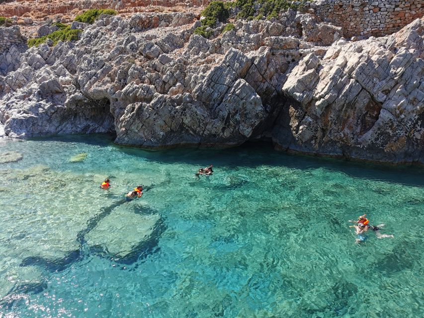 Chania: Menies Beach & Chironisia Bay Cruise with Snorkeling - Cruising onward to Chironisia Bay