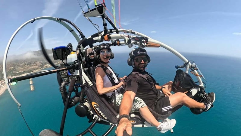 Chania: Paratriking Experience with a Professional Pilot - Looking Down on Lake Kourna and the Coast