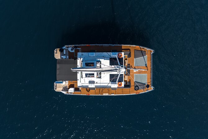Comfort Max Catamaran Caldera Cruise with BBQ and Drinks - Santorini Volcano and the first swim opportunity