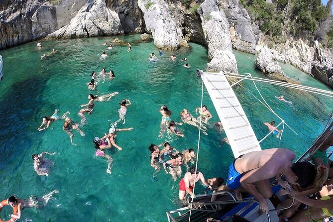 Corfu boat trip, swimming & BBQ - The Northeast Coast from the Water