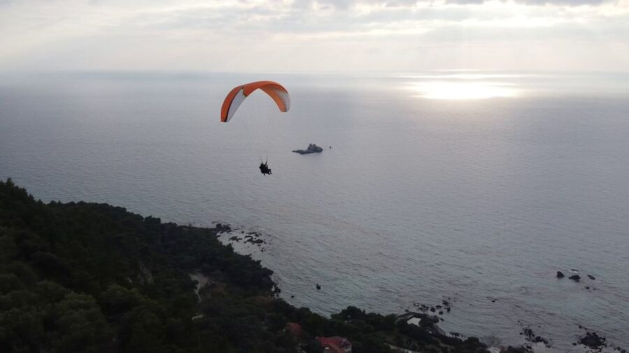 Corfu: Paragliding Tandem Flight Above Pelekas Town - The 20-minute flight above Corfu’s west coast
