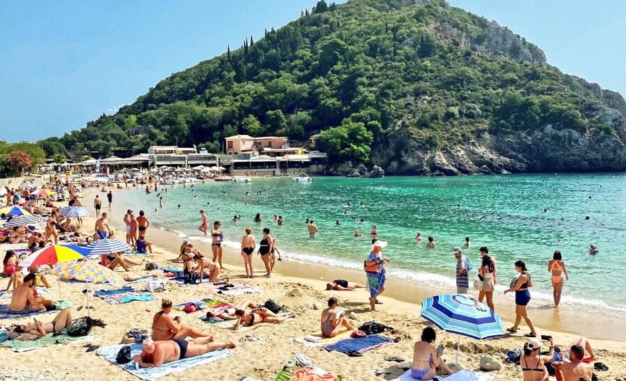 Corfu: Shore & Shared – Palaiokastritsa, Lakones, Kratsalo - Palaiokastritsa: monastery, beach, and emerald water