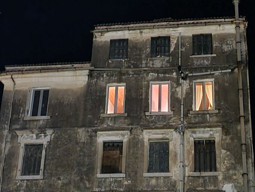 Corfu Town: Dark Myths and Legends Tour - Crossing Spianada Square and entering the old town