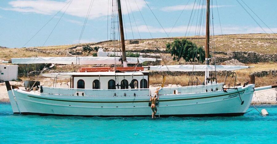 Corfu Town: Full-Day Cruise with Lunch, Drinks & Swim Stops - Leaving Corfu’s old port beside the Old Fortress