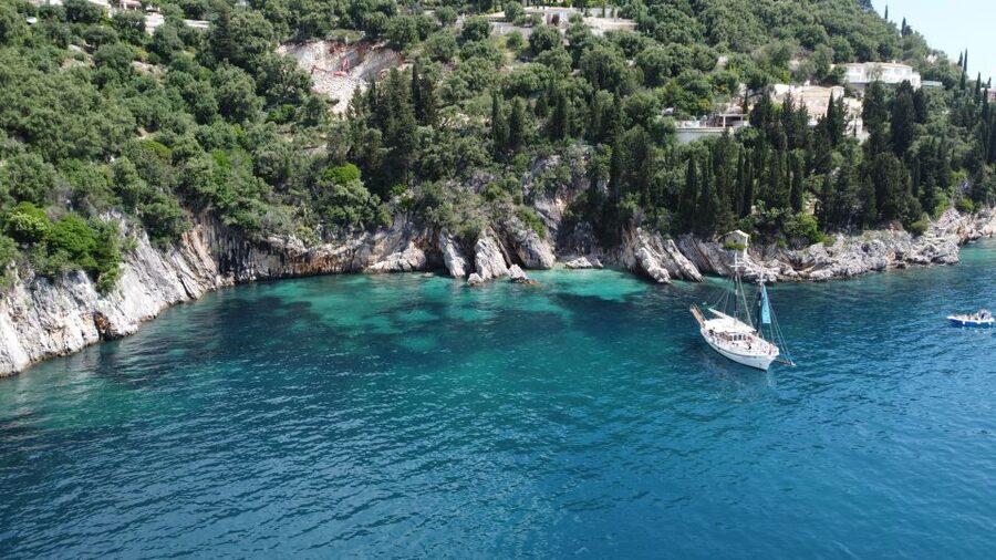 Corfu Town: Full-Day Cruise with Lunch, Drinks & Swim Stops - Peristeres Lighthouse and the final swim