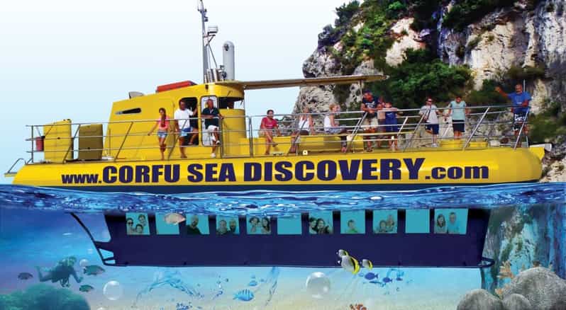 Corfu: Underwater Cruise in Paleokastritsa - The top deck gives you a proper coastal view