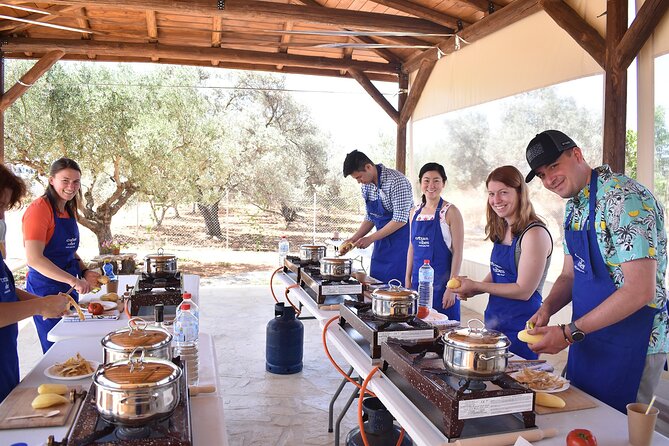 Cretan Cooking Class and Olive Oil Tasting - Sitting down to a generous Cretan feast