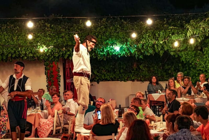 Cretan Night: Dinner & Live Show at Pano Karouzanos Village - Dinner, wine, and a family-run welcome