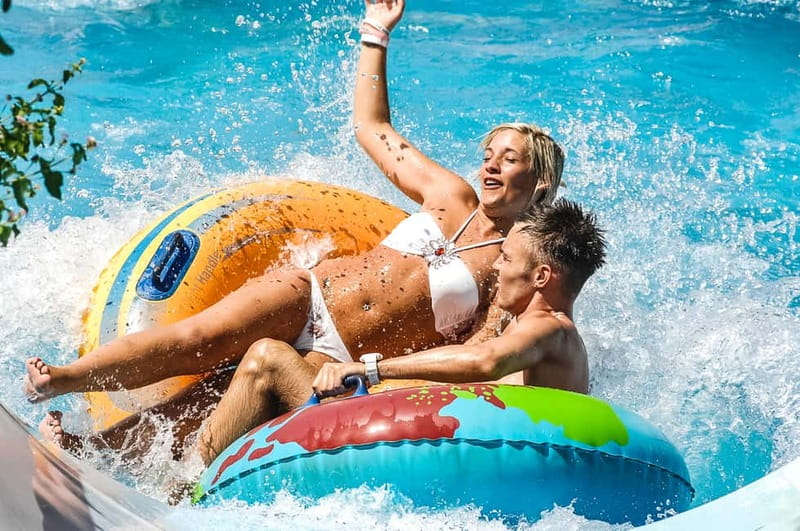 Crete: Acqua Plus Water Park Entrance Ticket with Transfer - The slides: Aqua Slalom, Black Holes, and Crazy River