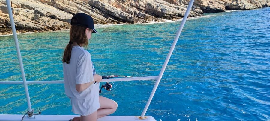 Crete: Fishing & Swimming Boat Cruise with Lunch & Drinks - Practical preparation for the six-hour outing