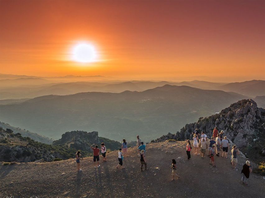 Crete: Land Rover Safari with Sunset Viewing, Dinner, & Wine - The high viewpoint and sunset toast