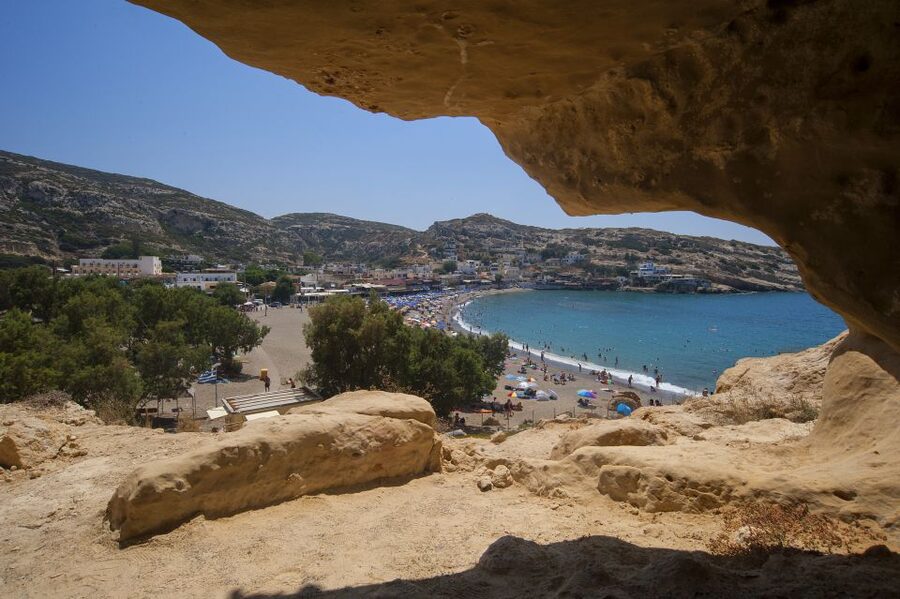 Crete: Matala Beach and Hippie caves, Red beach - Why Matala still feels special