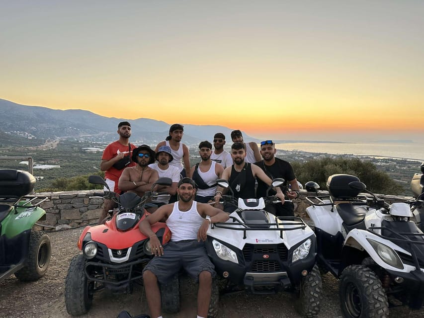 Crete: Off-Road Quad Safari Evening Tour with Hotel Transfer - Pickup from the resorts and getting started in Malia