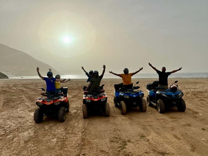 Crete: Quad Safari with Ghost Town Exploration - Rocky tracks and high views above Agia Pelagia