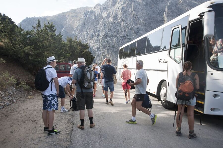 Crete: Samaria Gorge Hike - Reaching Agia Roumeli and the Libyan Sea