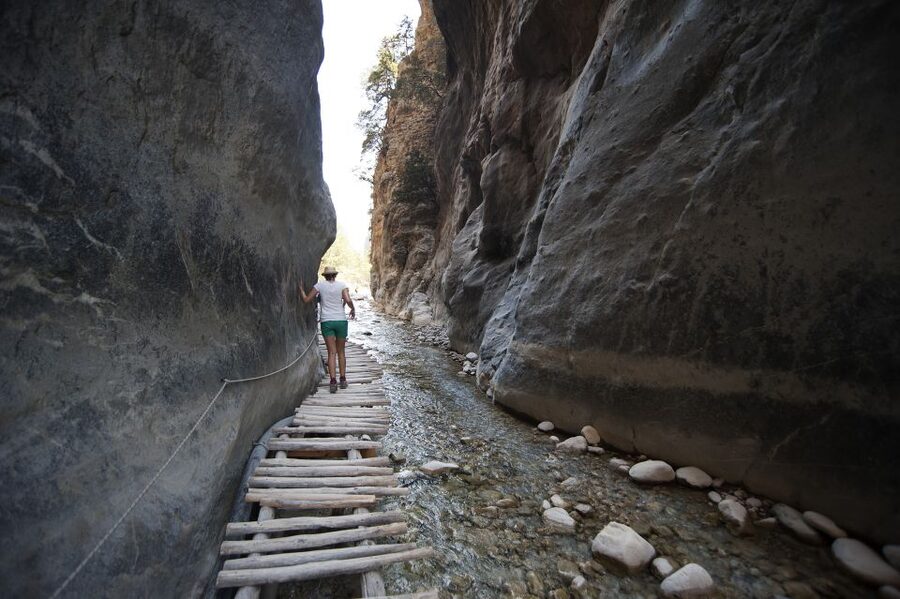 Crete: Samaria Gorge Hike - Starting at Xiloskalo in the White Mountains