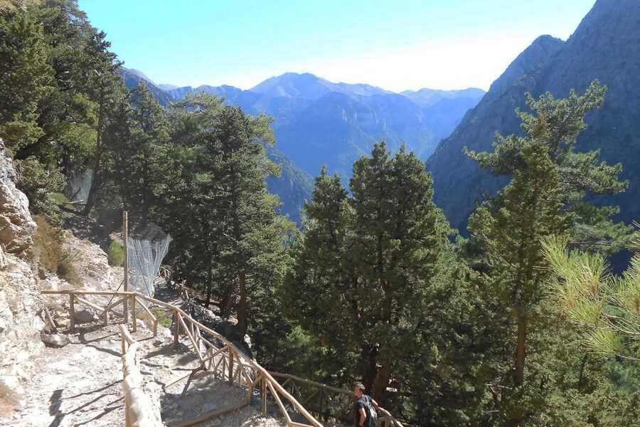 Crete: Samaria Gorge Hiking with transfer and expert Escort - The First Seven Kilometers: Downhill and Rocky
