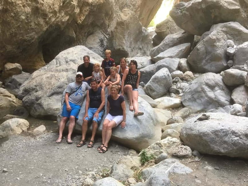 Crete: Sarakina Gorge, Forests, and South Coast Safari - Hotel pickup and the six-person Land Rover