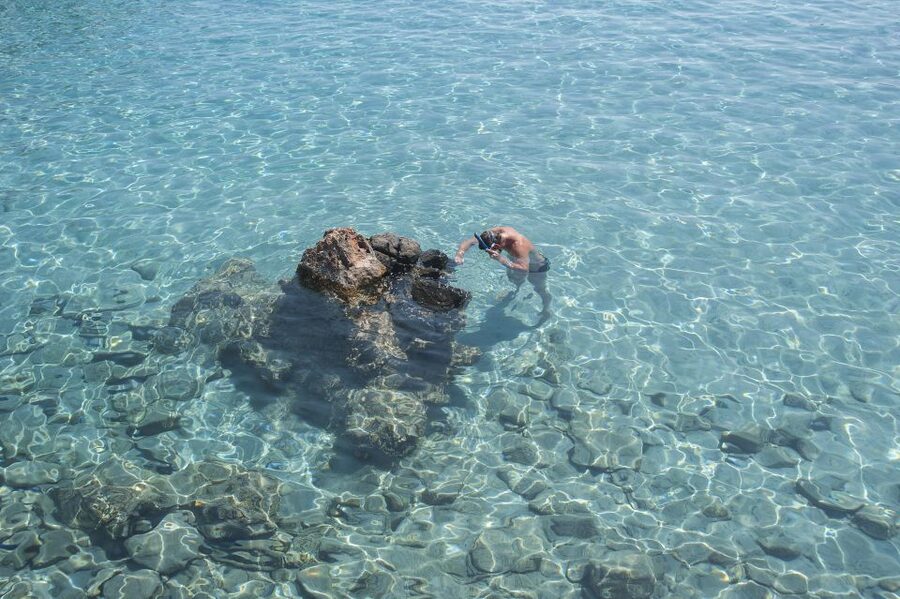 Crete: Spinalonga, Elounda, & Agios Nikolaos Boat Tour & BBQ - Kolokytha Beach: swim first, barbecue second