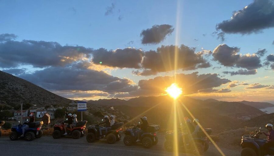 Crete: Sunset or Morning Quad with Local Products Tasting - Quiet tracks above the Cretan coast