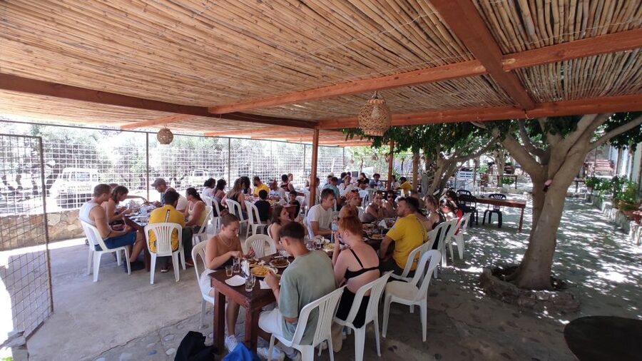 Crete: Trypiti Beach Off-Road South Tour w/ Lunch & Wine - Zaros Lake and the village stop