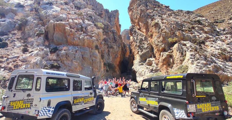 Crete: Trypiti Beach Off-Road South Tour w/ Lunch & Wine - Trypiti Gorge and the approach to the coast