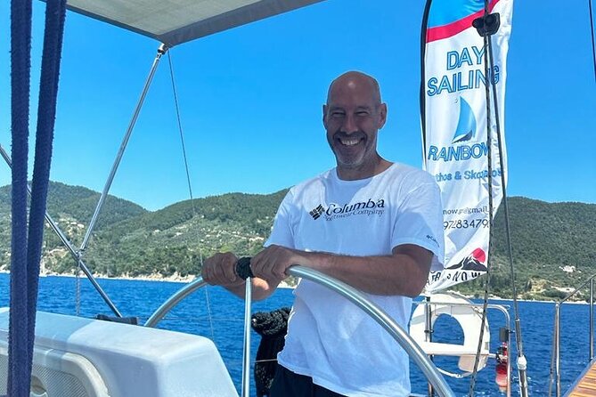 Day sailing Skiathos Skopelos with lunch on Rainbow yacht - Skopelos coast, Mamma Mia beach, and Elios