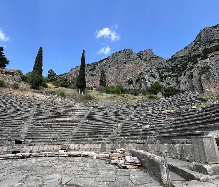 Delphi: Archaeological Site & Museum Ticket with Audio Tours - See the theater and climb toward the stadium