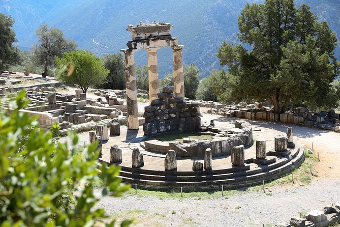 Delphi Private Full Day Tour from Athens - Walking through Apollo’s sanctuary