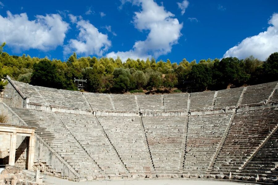 Epidaurus: Temple of Asclepius & Theatre with optional audio - The ancient theater and its famous acoustics