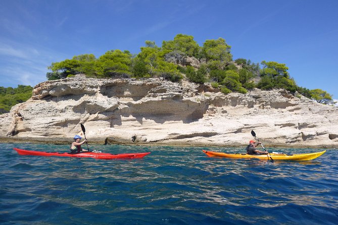 Epidavros sea kayak at the Ancient sunken city tour, small ancient theater - A short paddle with plenty of time in the water