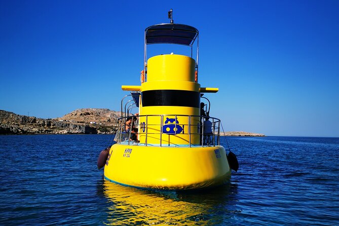 Explore Lindos Aboard the Hippo Submarine - Passing Lindos Beach and framing the photo