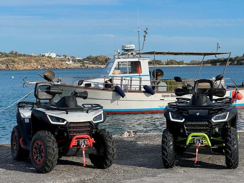 Explore Mykonos Island with a 650cc ATV / QUAD Tour - Armenistis Lighthouse at the northwestern tip