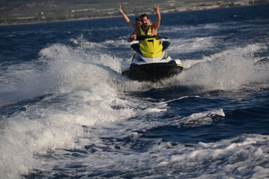 Falasarna: Jet Ski Safari to Balos Beach - The first 30 to 40 minutes: learning the rhythm of the sea
