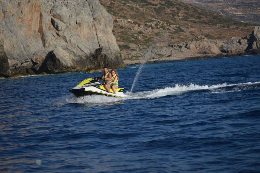 Falasarna: Jet Ski Safari to Balos Beach - Arriving at Balos Lagoon
