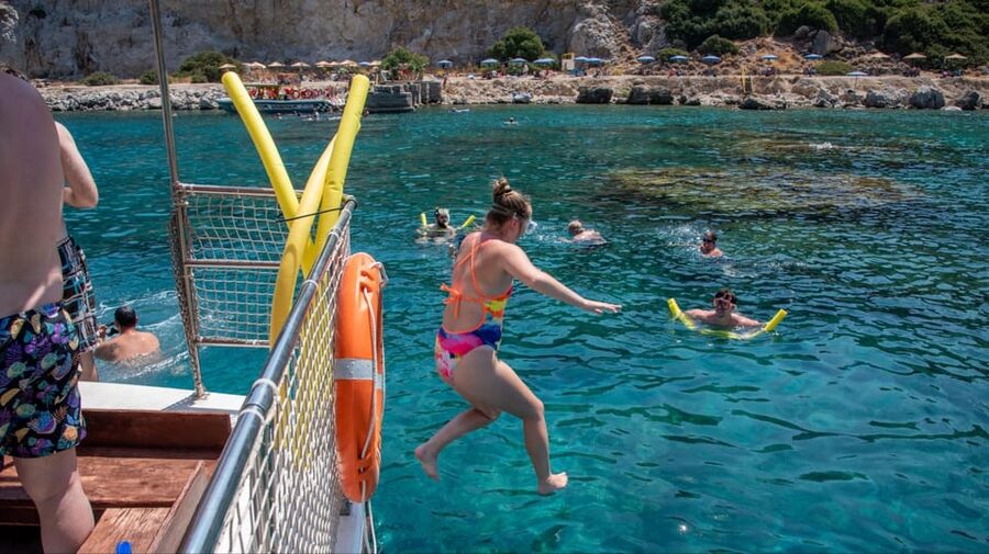 Faliraki: Boat Trip to Afantou Caves, Antony Quinn, Ladiko - Family appeal and swimming confidence