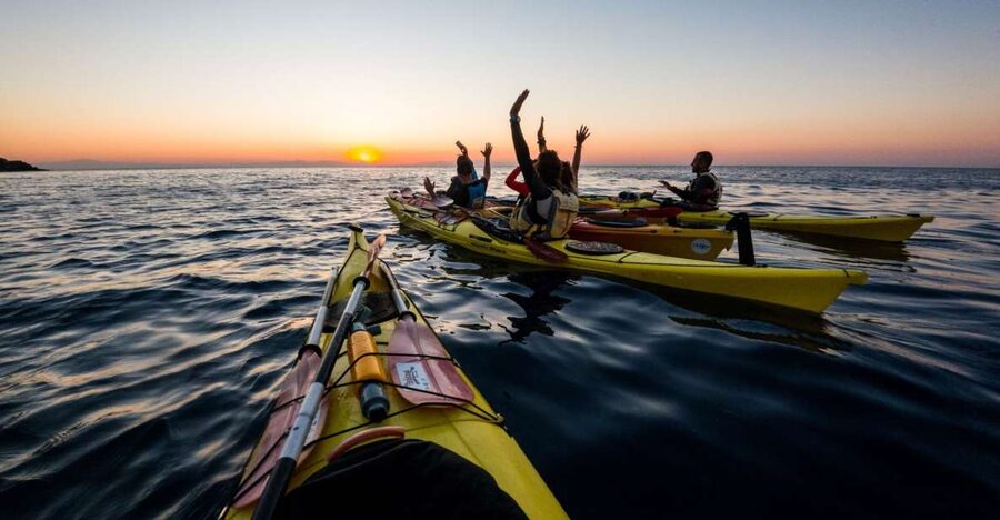 Faliraki: Sunrise Sea Kayaking Experience with Breakfast - Starting before sunrise at Kathara Beach