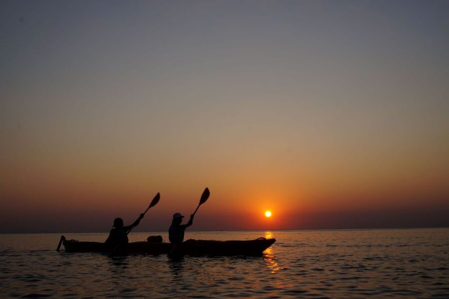 Faliraki: Sunrise Sea Kayaking Experience with Breakfast - Snorkeling in the morning light