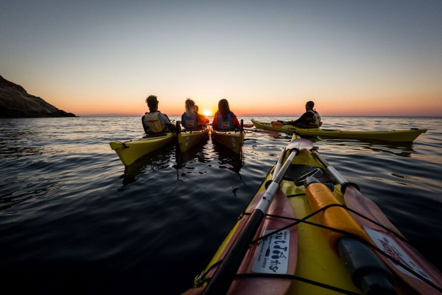 Faliraki: Sunrise Sea Kayaking Experience with Breakfast - Breakfast at Ladiko Beach