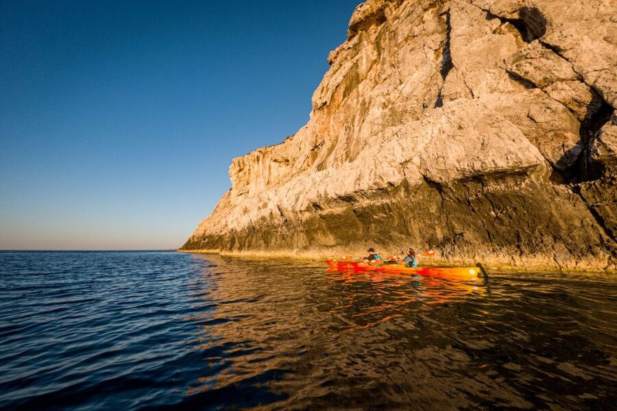 Faliraki: Sunrise Sea Kayaking Experience with Breakfast - Paddling east while Rhodes is still quiet