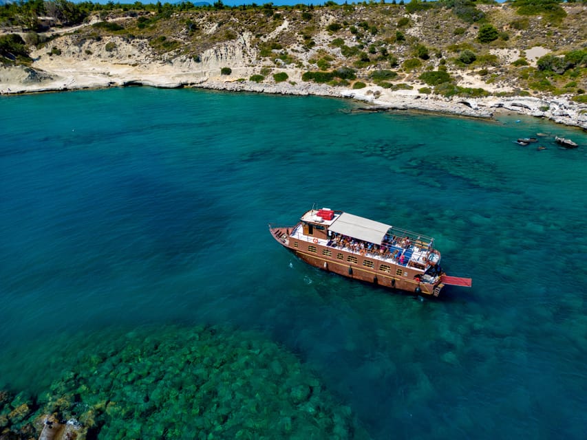 Faliraki : Transfer & Cruise to Lindos with 3 Swimming Stops - Getting from Faliraki hotels to Kolympia Harbor